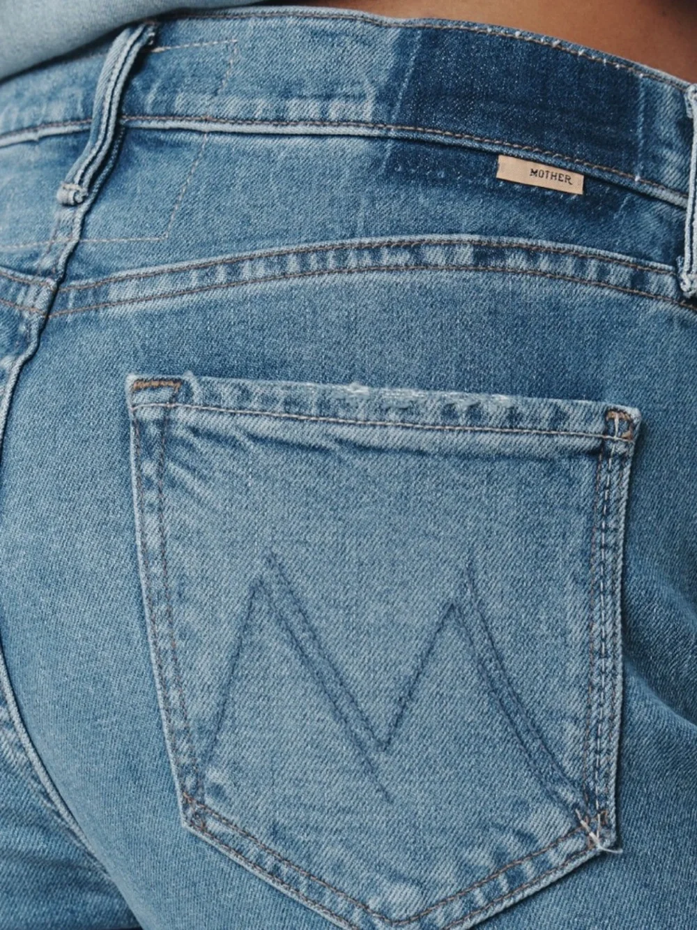 NEW MOTHER The Dazzler Flood Mid-Rise  Straight Leg Jeans - Picture 3 of 8